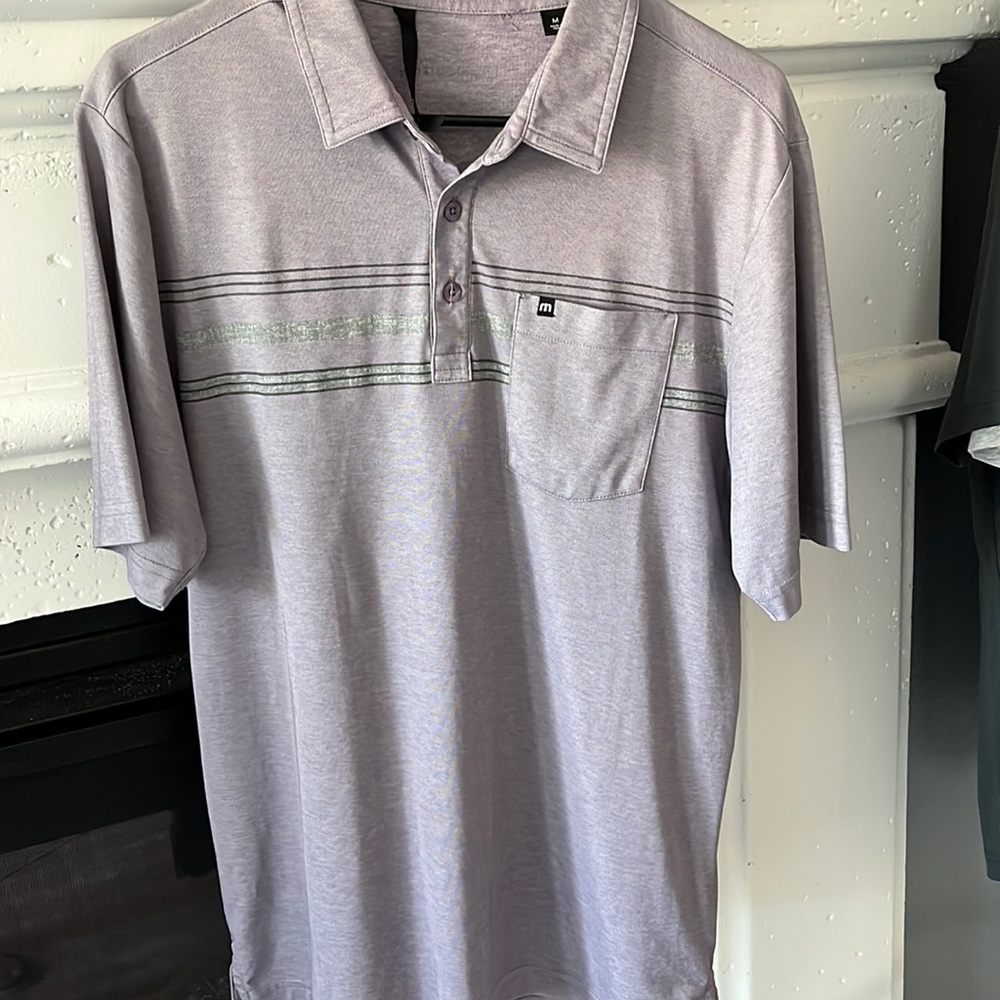 Travis Mathew golf polo.